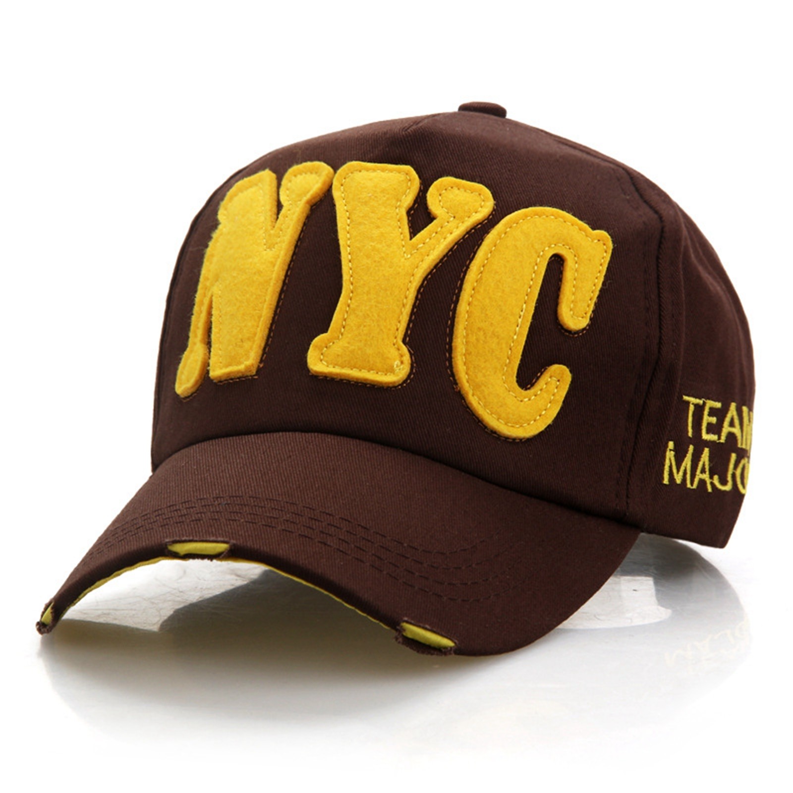 thumbnail image 2 of Gorra de béisbol unisex con letras NYC: gorra ajustable para deportes de primavera-verano y ropa informal, 2 of 4